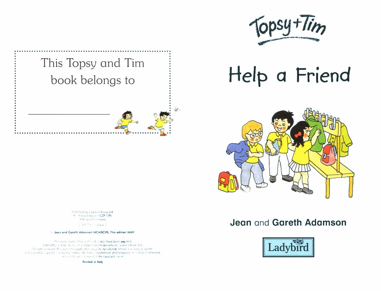 Ladybird - Topsy Tim Books - Help A Friend (02),绘本,绘本故事,绘本阅读,故事书,童书,图画书,课外阅读